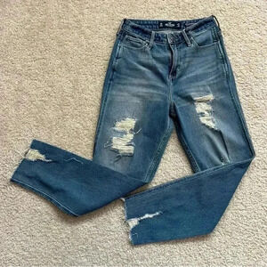 Hollister Jeans Women's 5R 27x26 Ultra High-Rise Pants Med Wash Denim 355D2272